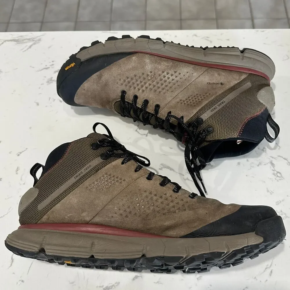 Danner Trail 2650 Mid GTX Hiking Boots Mens 14 D Gore-Tex Vibram Dusty Olive